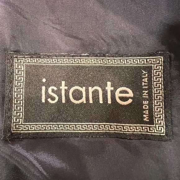 Istante by Versace Blazer Jacket Made in Italy. 100% Linen. Size 10 Warm Iron